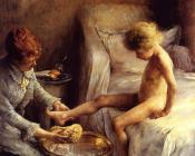 诺伯特 贡纽特 : Reine Goeneutte Washing the Young Jean Guerard